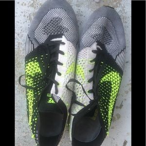 Nike Flyknit Racer Black/White/Volt (USED) (CHEAP)